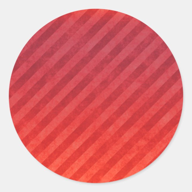 Sticker Rond Bright Red Stripes (Devant)