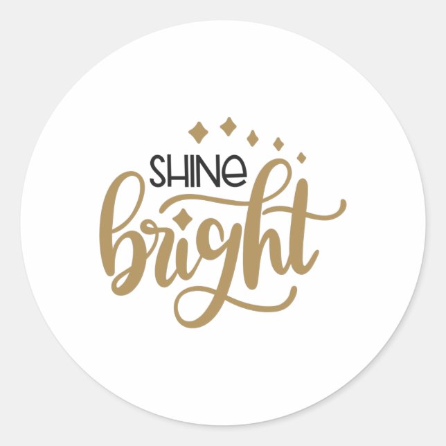 Sticker Rond Brillant (Devant)