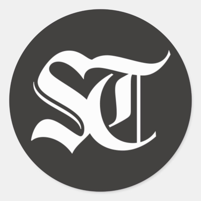 Sticker rond brillant Seattle Times (Devant)