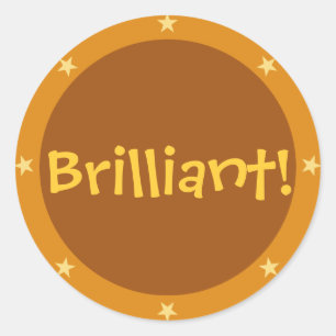 Sticker Rond Brillant - série d'autocollant de professeur