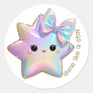 Sticker Rond briller comme une étoile