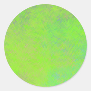 Sticker Rond Brilliant Neon Green Marbled Artsy