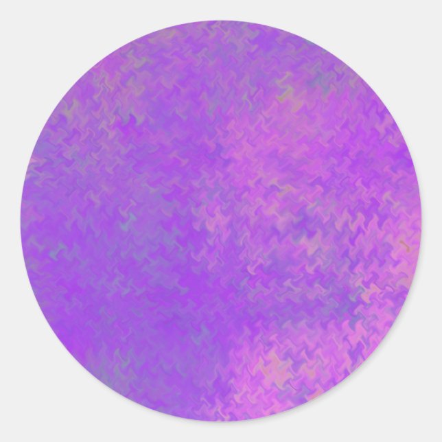 Sticker Rond Brilliant Violet Marbré Artsy (Devant)