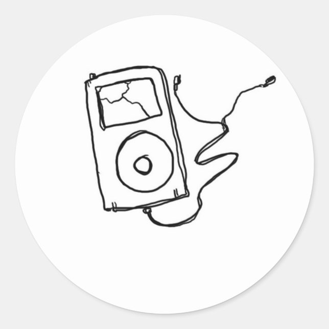 Sticker Rond Brisé (Devant)