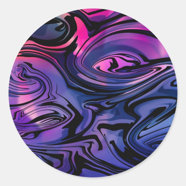 Sticker Rond Brise d'été (Devant)