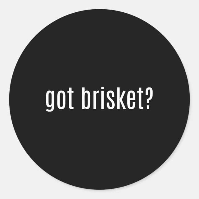 Sticker Rond Brisket Bbq (Devant)