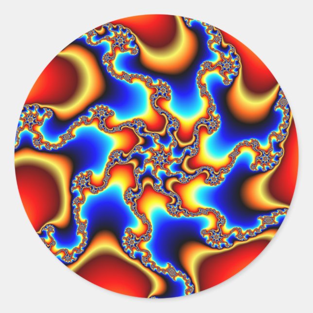 Sticker Rond Brittle - Fractal (Devant)