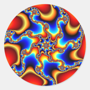 Sticker Rond Brittle - Fractal