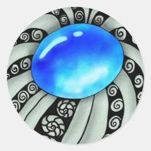 Sticker Rond Broches