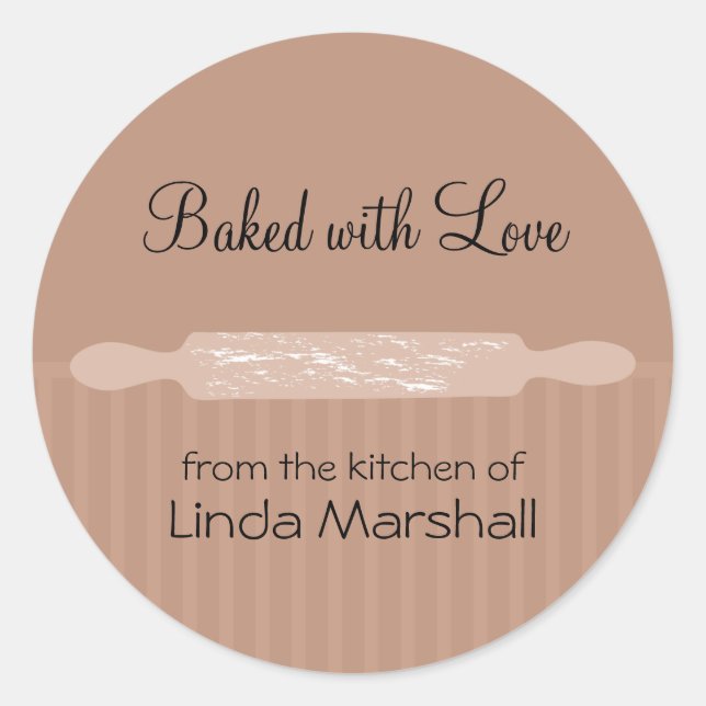 Sticker Rond Brochure avec de la farine de la cuisine de (Devant)