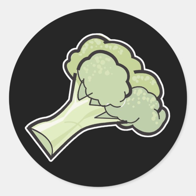 Sticker Rond brocoli (Devant)