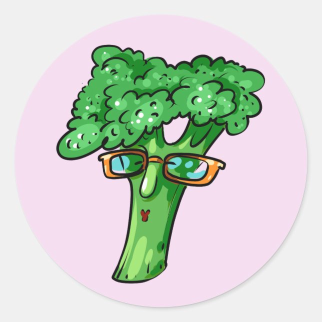 Sticker Rond Brocoli (Devant)