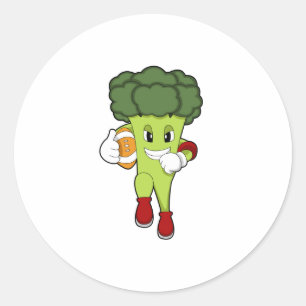 Sticker Rond Brocoli dans le football