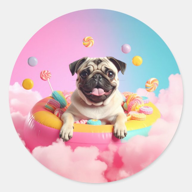 Sticker Rond Broderie (Devant)