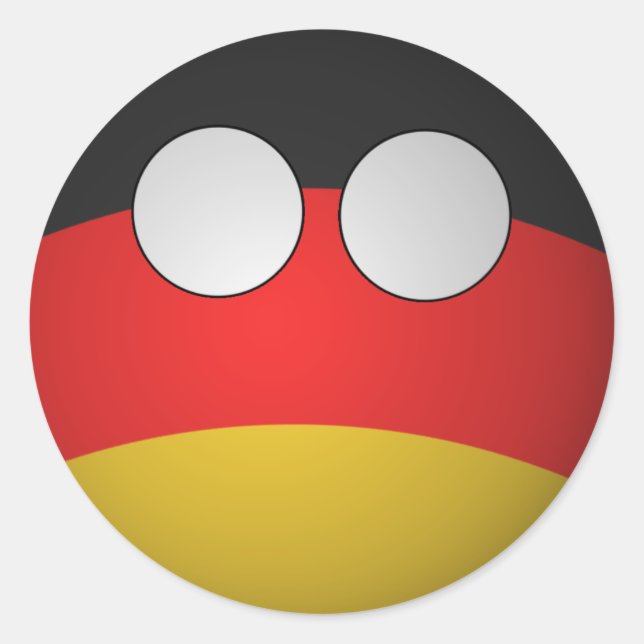 Sticker Rond Brodeur countryBall Germany (Devant)