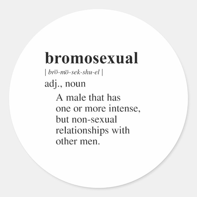STICKER ROND BROMOSEXUEL (Devant)