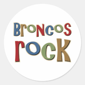 Sticker Rond Broncos Rock