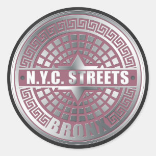 Sticker Rond Bronx des trous de forage