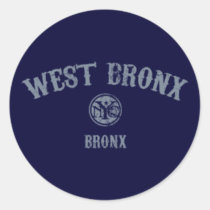 Sticker Rond Bronx occidental