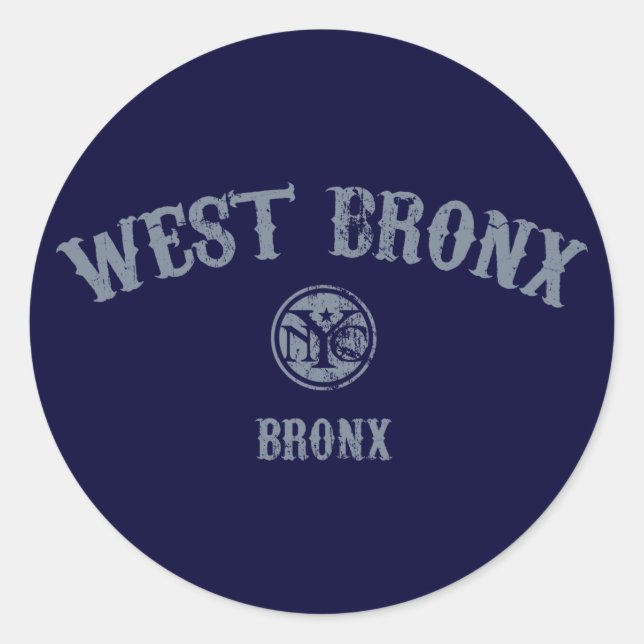 Sticker Rond Bronx Ouest (Devant)