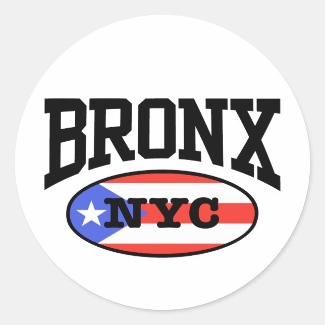 Sticker Rond Bronx Puerto Rican (Devant)