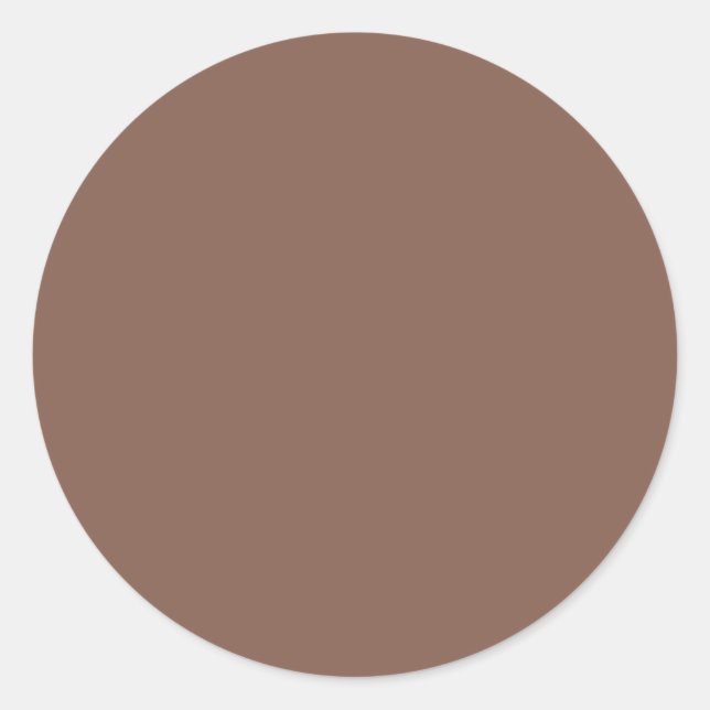 Sticker Rond Bronze Brown couleur solide (Devant)