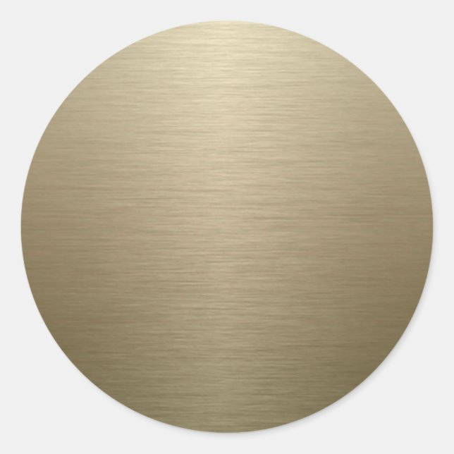 Sticker Rond Bronze de Brushed (Devant)