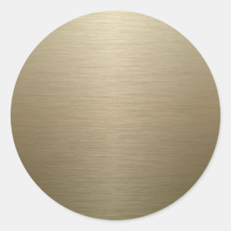 Sticker Rond Bronze de Brushed