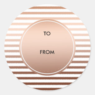 Sticker Rond Bronze Or Grandes Ombres