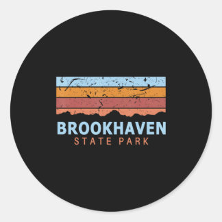 Sticker Rond Brookhaven State Park New York Rétro Cool 