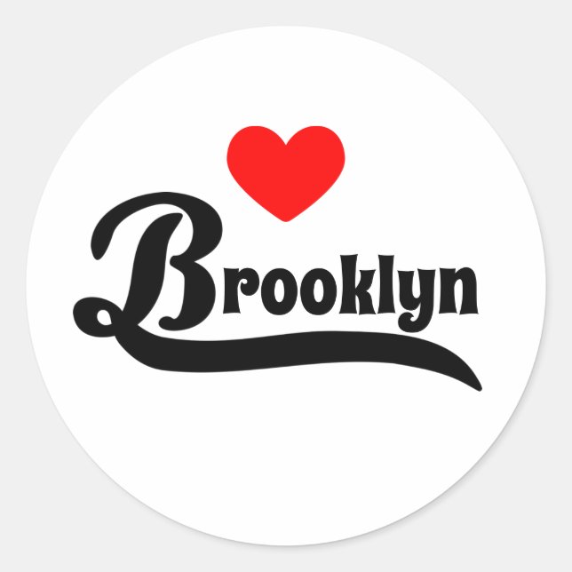 Sticker Rond Brooklyn (Devant)
