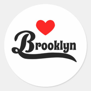 Sticker Rond Brooklyn