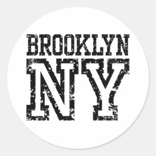 Sticker Rond Brooklyn