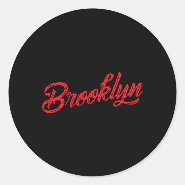 Sticker Rond Brooklyn (Devant)