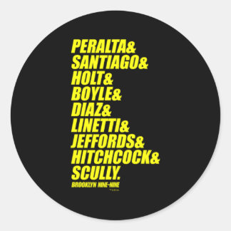 Sticker Rond Brooklyn Neuf-Neuf Ampersand