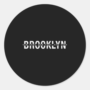 Sticker Rond Brooklyn New York Tee - shirts, Brooklyn Nyc Gr