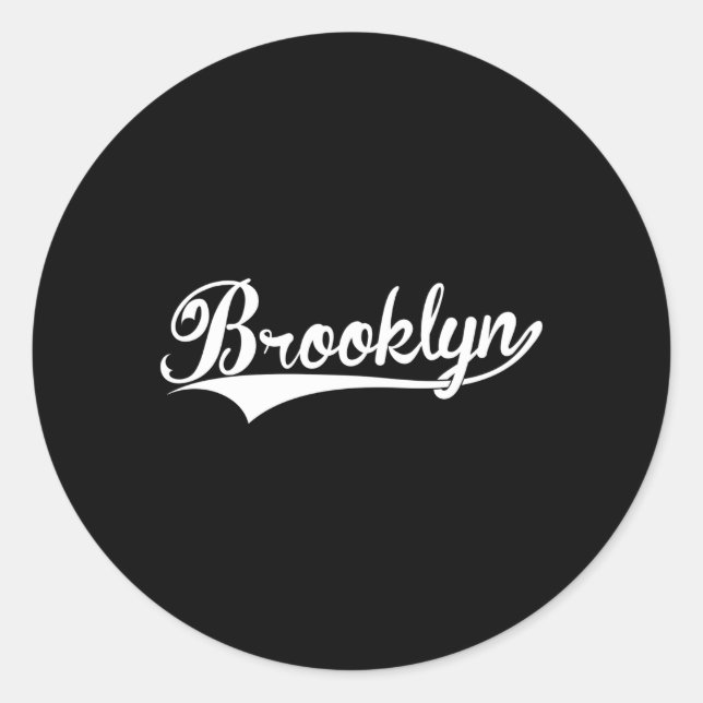 Sticker Rond Brooklyn Swoosh S (Devant)