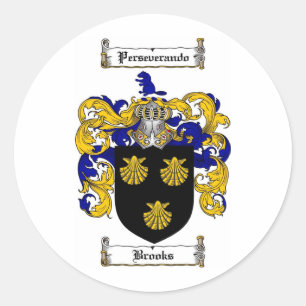STICKER ROND BROOKS FAMILLE CREST - BROOKS COAT D'ARMES