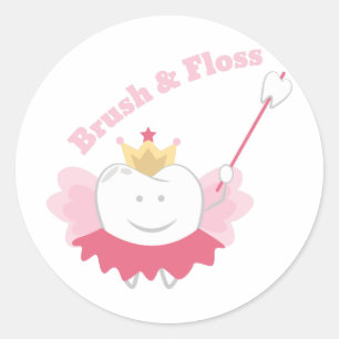 Sticker Rond Brosse & Floss