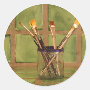 Sticker Rond Brosses