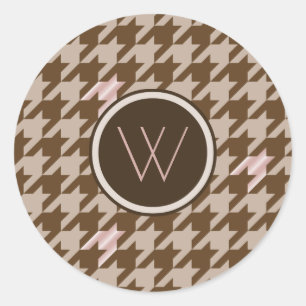 Sticker Rond Brown avec sticleur en pied de cheminée d'ascensio