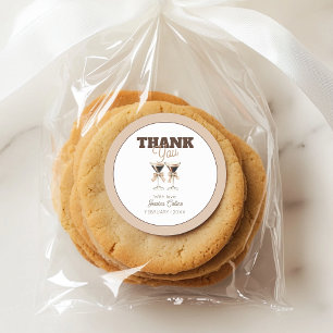 Sticker Rond Brown Espresso Martini 30e anniversaire Merci