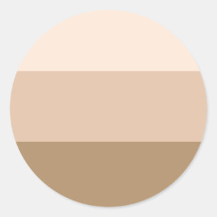 Sticker Rond Brown Ombre strié