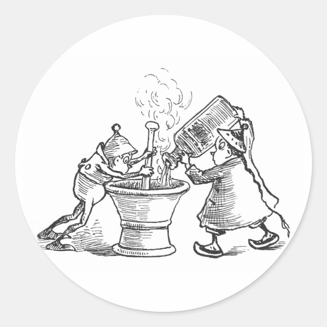 Sticker Rond Brownie Apothecaries (Devant)