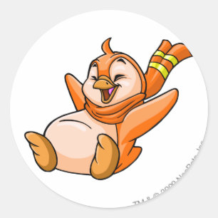 Sticker Rond Bruce Orange