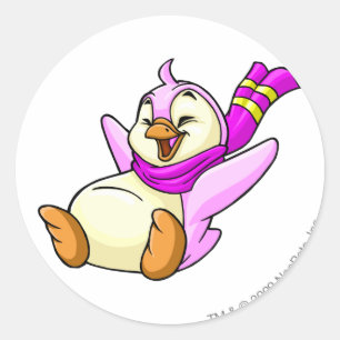 Sticker Rond Bruce Pink