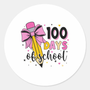 Sticker Rond Bruh C'Est Mes 100 Jours D'École 100E Jour De