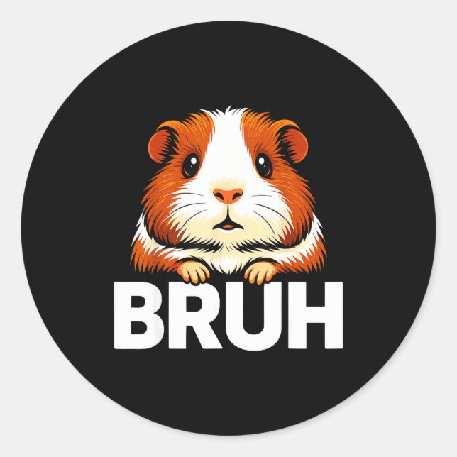 Sticker Rond Bruh Guinea G  (Devant)