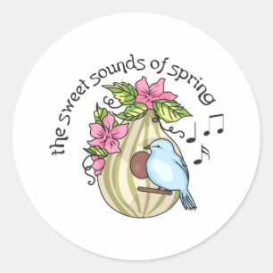 Sticker Rond Bruit doux de ressort