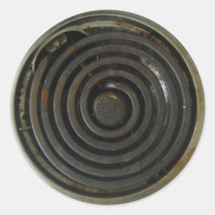 Sticker Rond Brûleur électrique